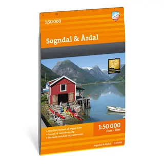 Sogndal Årdal Calazo Turkart 1:50 000