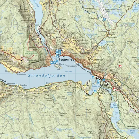 Valdres Calazo Turkart 1:50 000