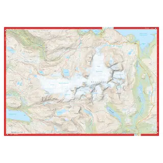 Okstindan Calazo H&#248;yfjellskart 1:25 000