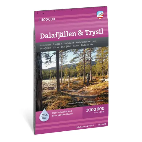 Sverige: Dalafjällen Trysil Calazo Turkart 1:100 000
