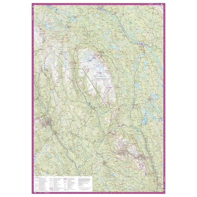 Sverige: Dalafjällen Trysil Calazo Turkart 1:100 000 