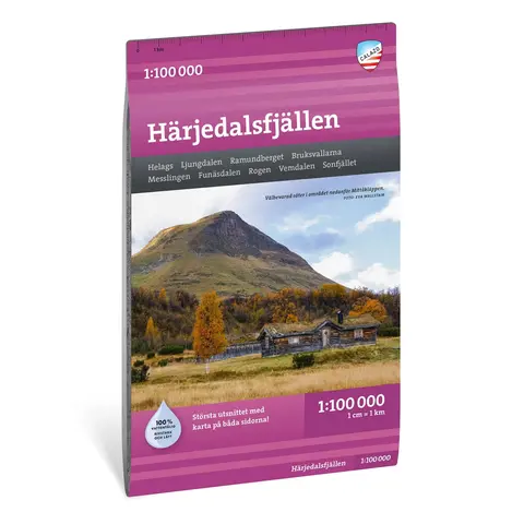 Sverige: Härjedalsfjällen Calazo Turkart 1:100 000