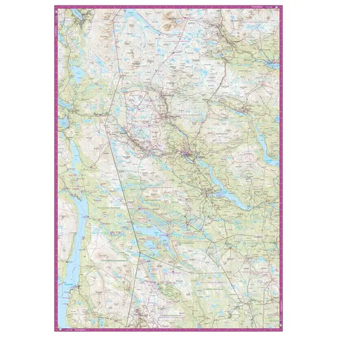 Sverige: Härjedalsfjällen Calazo Turkart 1:100 000