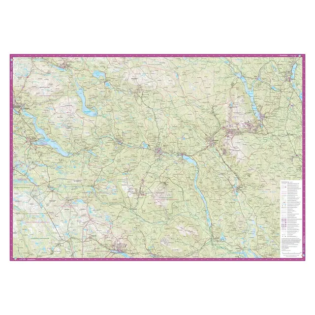 Sverige: Härjedalsfjällen Calazo Turkart 1:100 000 