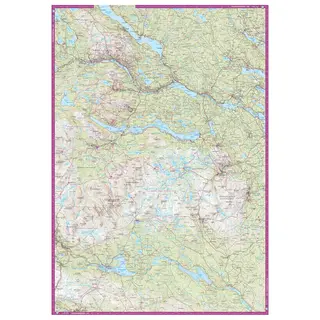 Sverige: Jämtlandsfjällen Calazo Turkart 1:100 000
