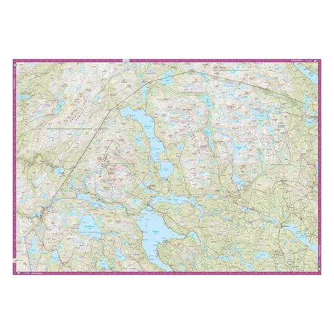 Sverige: Gäddede Hotagsfjällen Skäckerfj Calazo Turkart 1:100 000