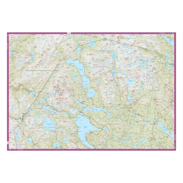 Sverige: Gäddede Hotagsfjällen Skäckerfj Calazo Turkart 1:100 000 