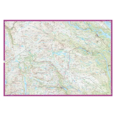 Sverige: Vindelfjällen Calazo Turkart 1:100 000