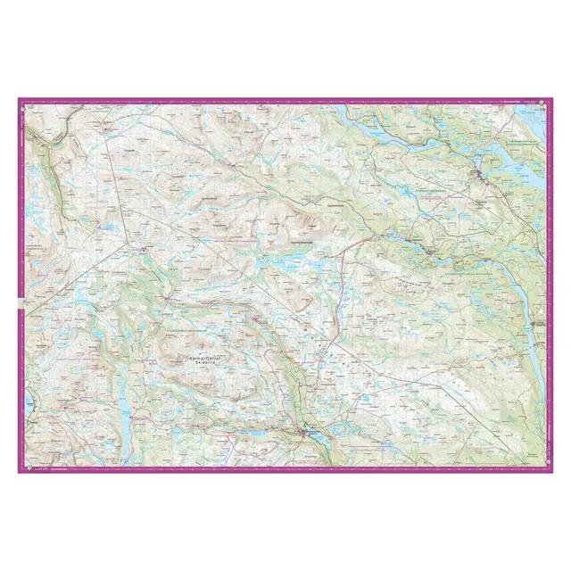 Sverige: Vindelfjällen Calazo Turkart 1:100 000 