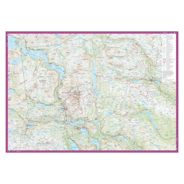 Sverige: Vindelfjällen Calazo Turkart 1:100 000 