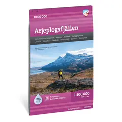 Sverige: Arjeplogsfjällen Calazo Turkart 1:100 000