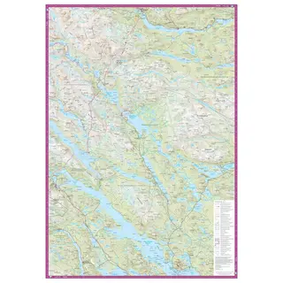 Sverige: Arjeplogsfjällen Calazo Turkart 1:100 000