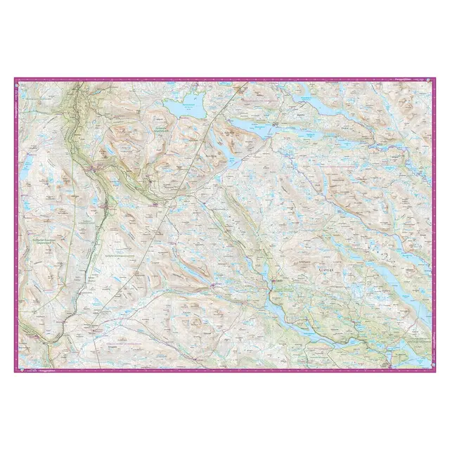 Sverige: Arjeplogsfjällen Calazo Turkart 1:100 000 