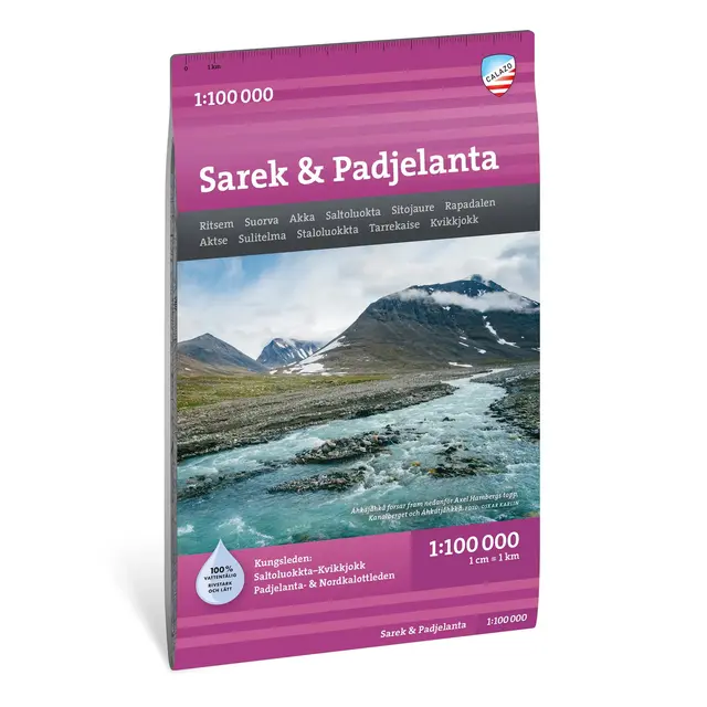 Sverige: Sarek Padjelanta Calazo Turkart 1:100 000 