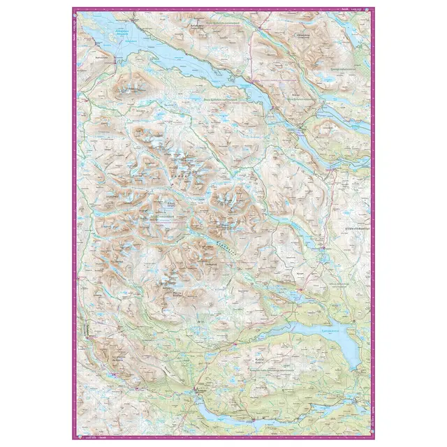 Sverige: Sarek Padjelanta Calazo Turkart 1:100 000 