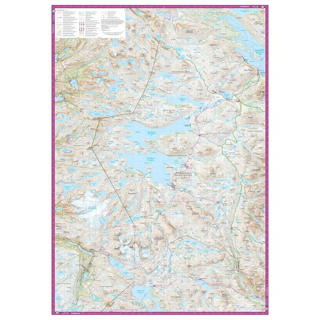 Sverige: Sarek Padjelanta Calazo Turkart 1:100 000 