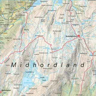 Gullfjellet &amp; Oster&#248;y Calazo Stikart 1:25 000