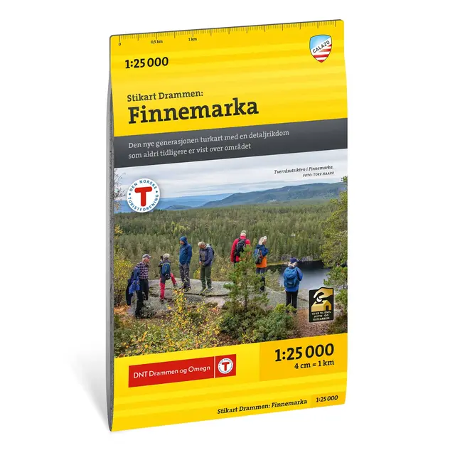 Drammen Finnemarka Calazo Stikart 1:25 000 