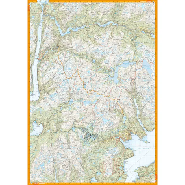 Bergsdalen Voss Calazo Turkart 1:50 000 