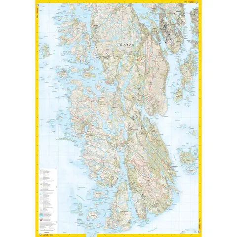Bergen Sotra Calazo Stikart 1:25 000
