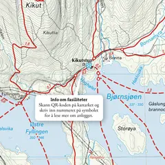 Oslo Nordmarka nord Calazo L&#248;ypekart 1:20 000