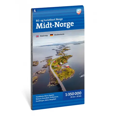 Nord-Norge Calazo Bil- og turistkart 1:350 000