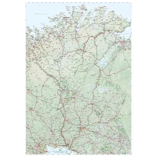 Nordkapp og Nordkalotten Calazo Bil- og turistkart 1:650 000