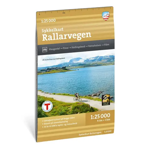 Rallarvegen Calazo Sykkelkart 1:25 000