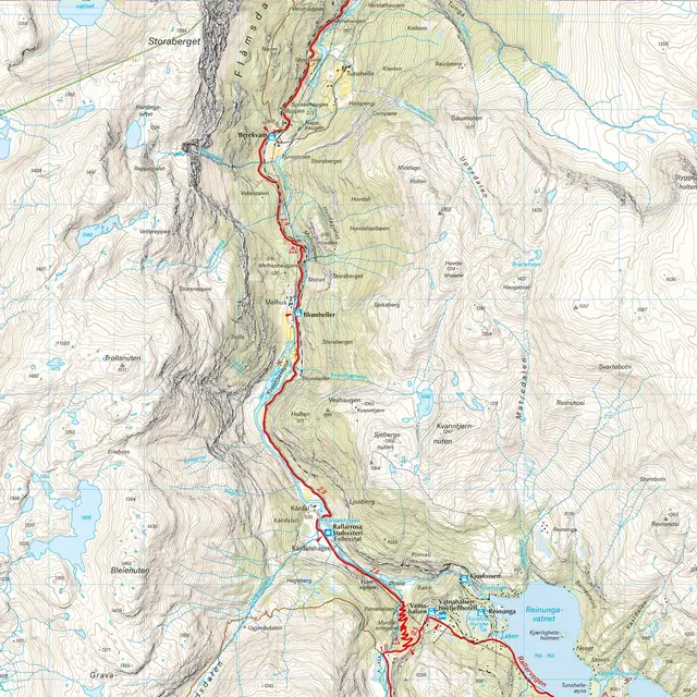 Rallarvegen Calazo Sykkelkart 1:25 000 