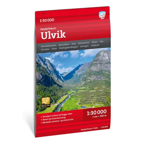 Ulvik Calazo Høyfjellskart 1:25 000