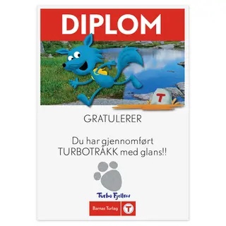 Turbotråkk diplom DNT Barnas Turlag Turbotråkk diplom A4