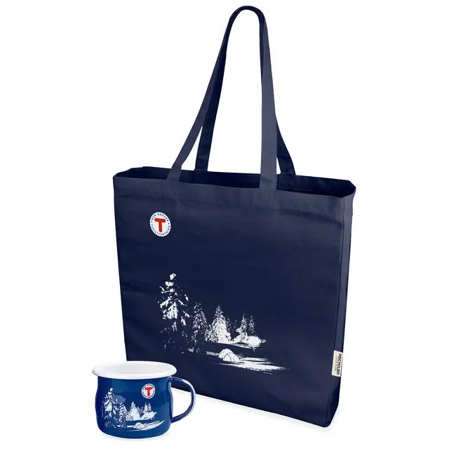 Gavepakke Nærtur DNT Gavepakke kopp og handlenett 