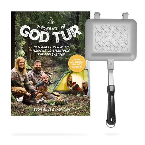 Gavepakke B&#229;lkos DNT Gavepakke bok og toastjern