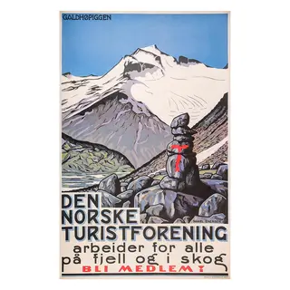Galdh&#248;piggen-plakat DNT Galdh&#248;piggen-plakat