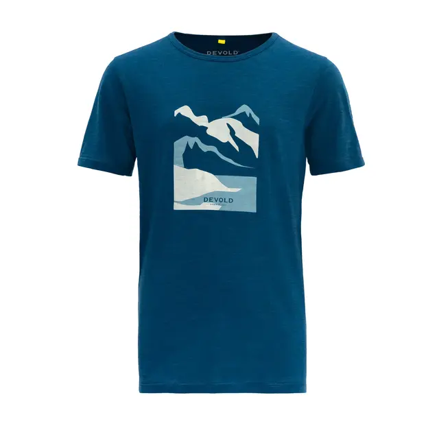 Skjorte til junior 12 år Devold Molnes Merino Tee Jr 12 291 