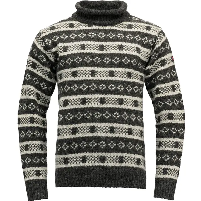 Genser L Devold Alnes Wool Roll Neck U L 900 