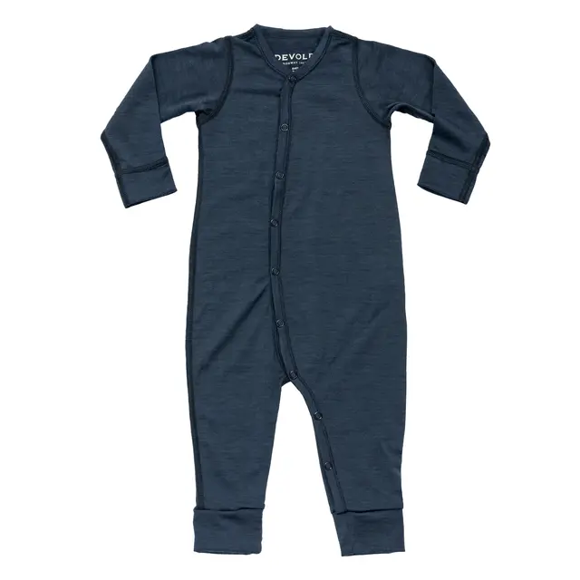 Pysj til barn 2 mnd Devold Breeze Merino Sleepsuit Kid 56 28 