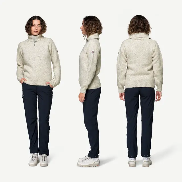 Genser XS Devold Nansen Wool Zip Neck XS 770 