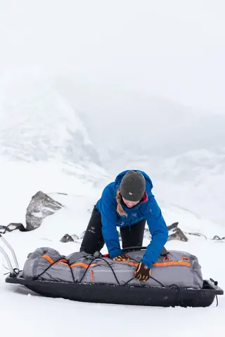 Pulk 155 cm Fjellpulken Transporter 155 Black