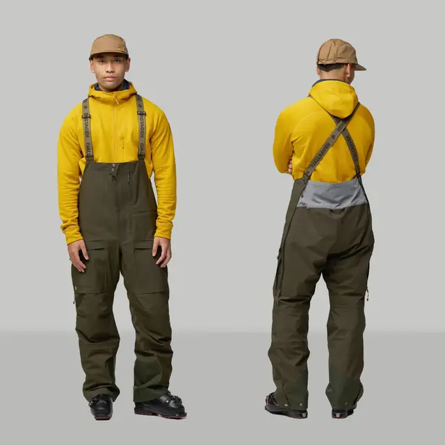 Skallbukse til herre M Fjällräven Bergtagen Touring Bib M M 550 
