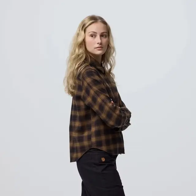 Skjorte til dame 2XS Fjällräven Övik Boxy Flannel Shirt W 2XS 