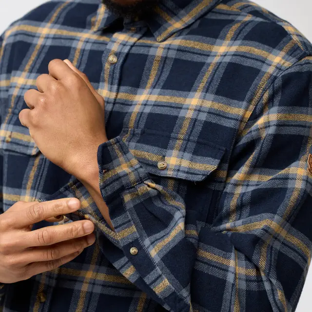 Skjorte til herre L Fjällräven Övik Heavy Flannel M L 550-02 