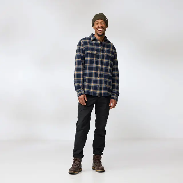 Skjorte til herre L Fjällräven Övik Heavy Flannel M L 550-02 