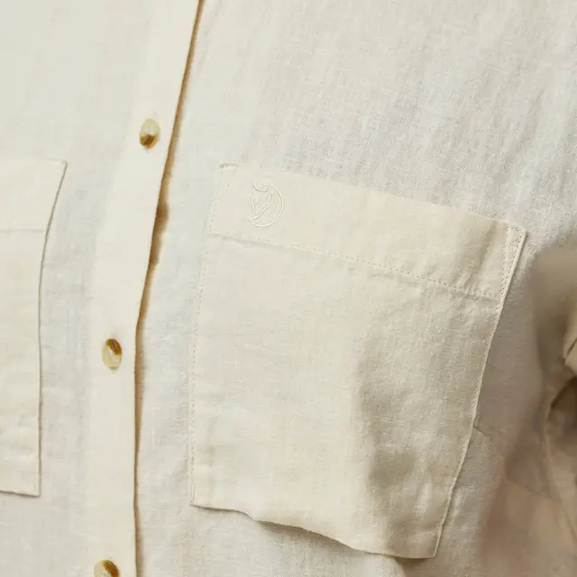 Skjorte til dame M Fjällräven Övik Hemp Shirt SS W M 113 
