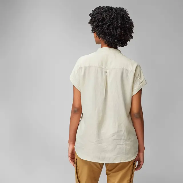 Skjorte til dame M Fjällräven Övik Hemp Shirt SS W M 113 
