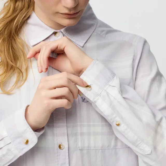 Skjorte til dame S Fjällräven Övik Lite Flannel W S 111-452 