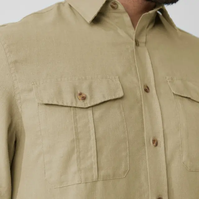 Skjorte til herre S Fjällräven Övik Travel Shirt M S 195 
