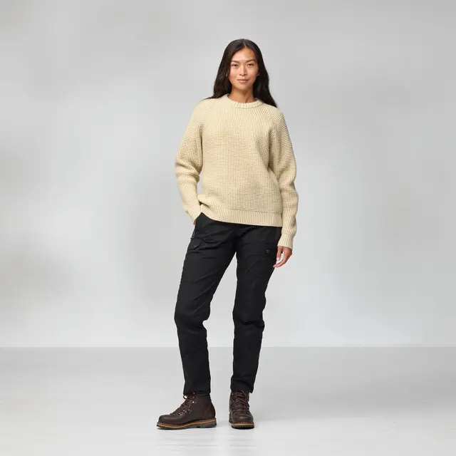 Genser til dame S Fjällräven Övik Waffel Knit W S 191 