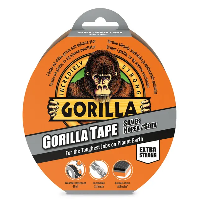 Tape Gorilla Tape Silver 32 m 