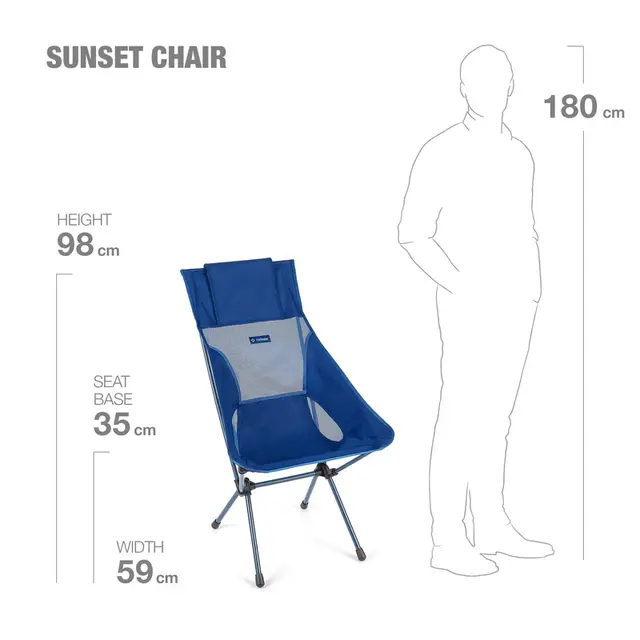 Stol Helinox Sunset Chair BlueBlockNavy 